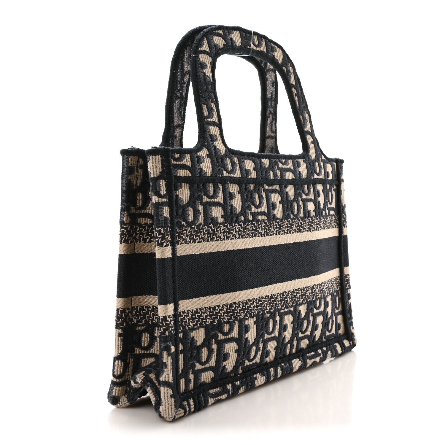 Christian Dior Oblique Mini Book Tote Blue Multicolor 3 of 11