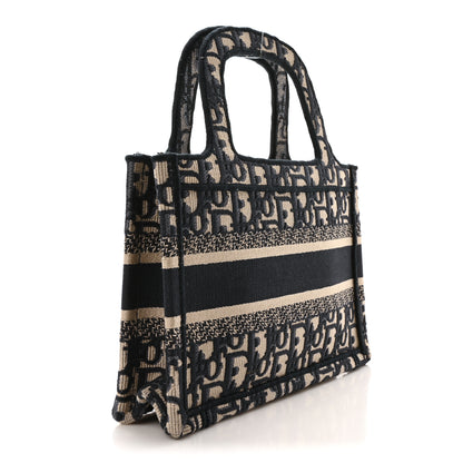 Christian Dior Oblique Mini Book Tote Blue Multicolor 3 of 11