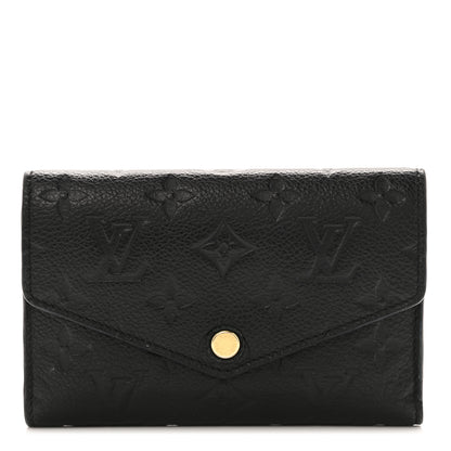 Louis Vuitton Empreinte Compact Curieuse Wallet Black 1 of 7