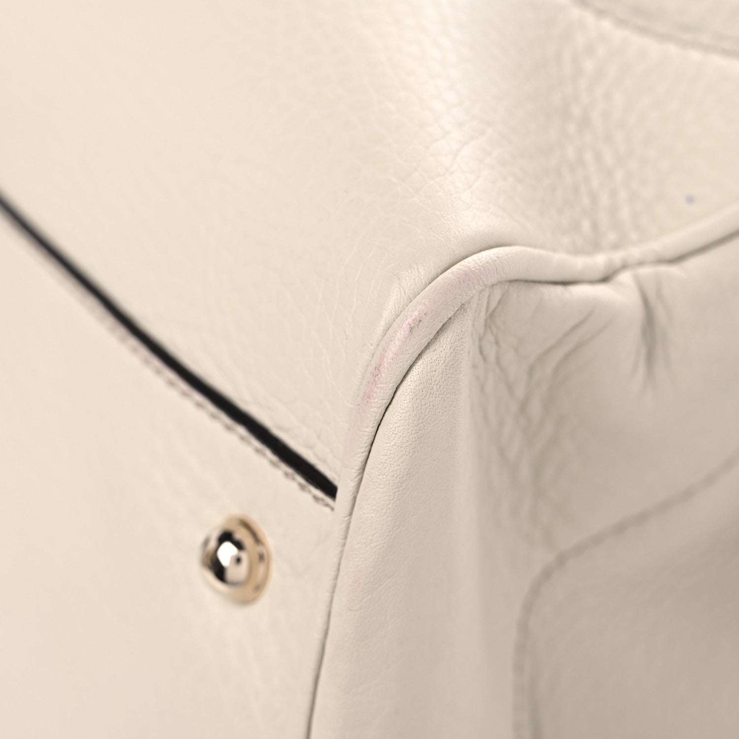 Gucci Grained Calfskin Medium Diana Bamboo Top Handle Tote Ivory 8 of 13