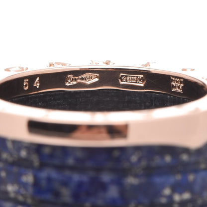 Bulgari 18K Rose Gold Lapis Lazuli B.Zero1 Four-Band Ring 53 6.25 5 of 6