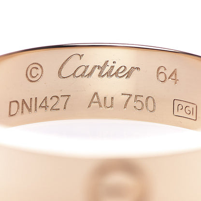 Cartier 18K Pink Gold 5.5mm LOVE Ring 64 10.75 4 of 5
