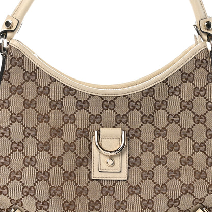 Gucci Monogram Medium Abbey D Ring Hobo Off White 8 of 11