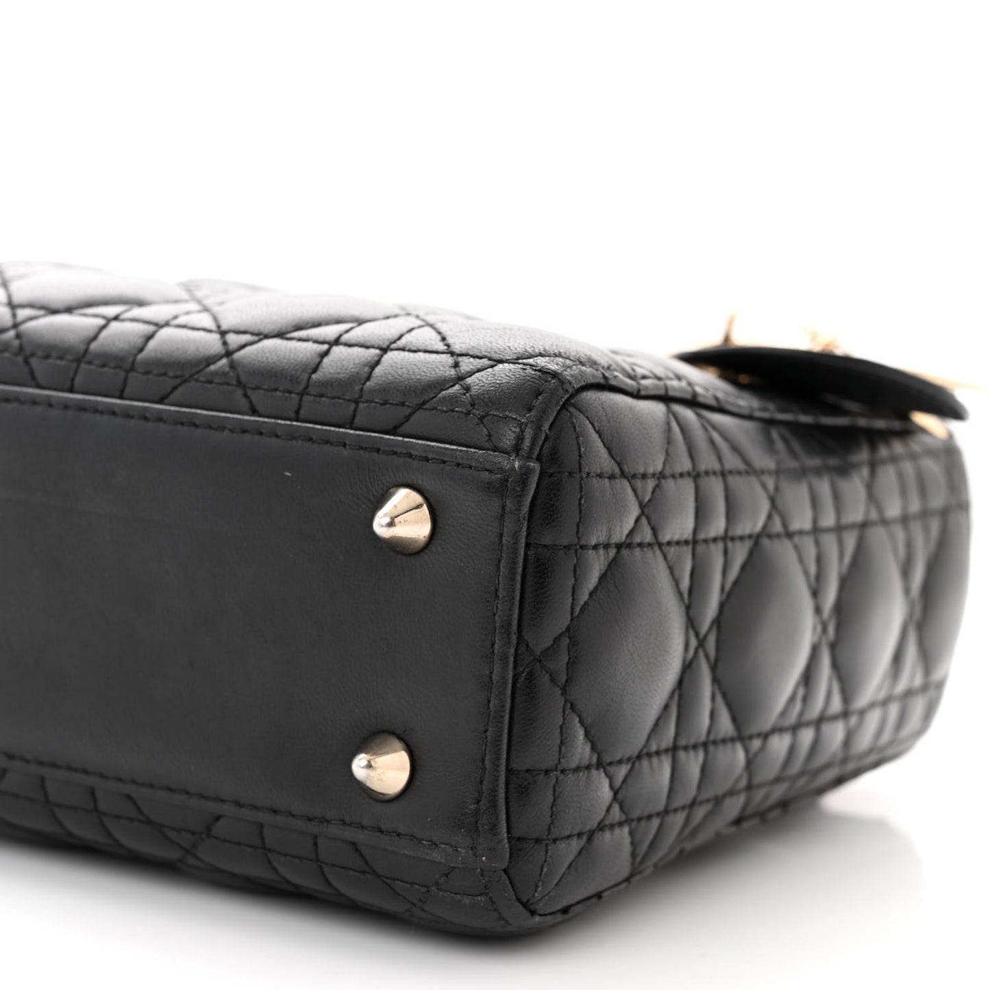 Lambskin Cannage Small My ABCDior Lady Dior Black