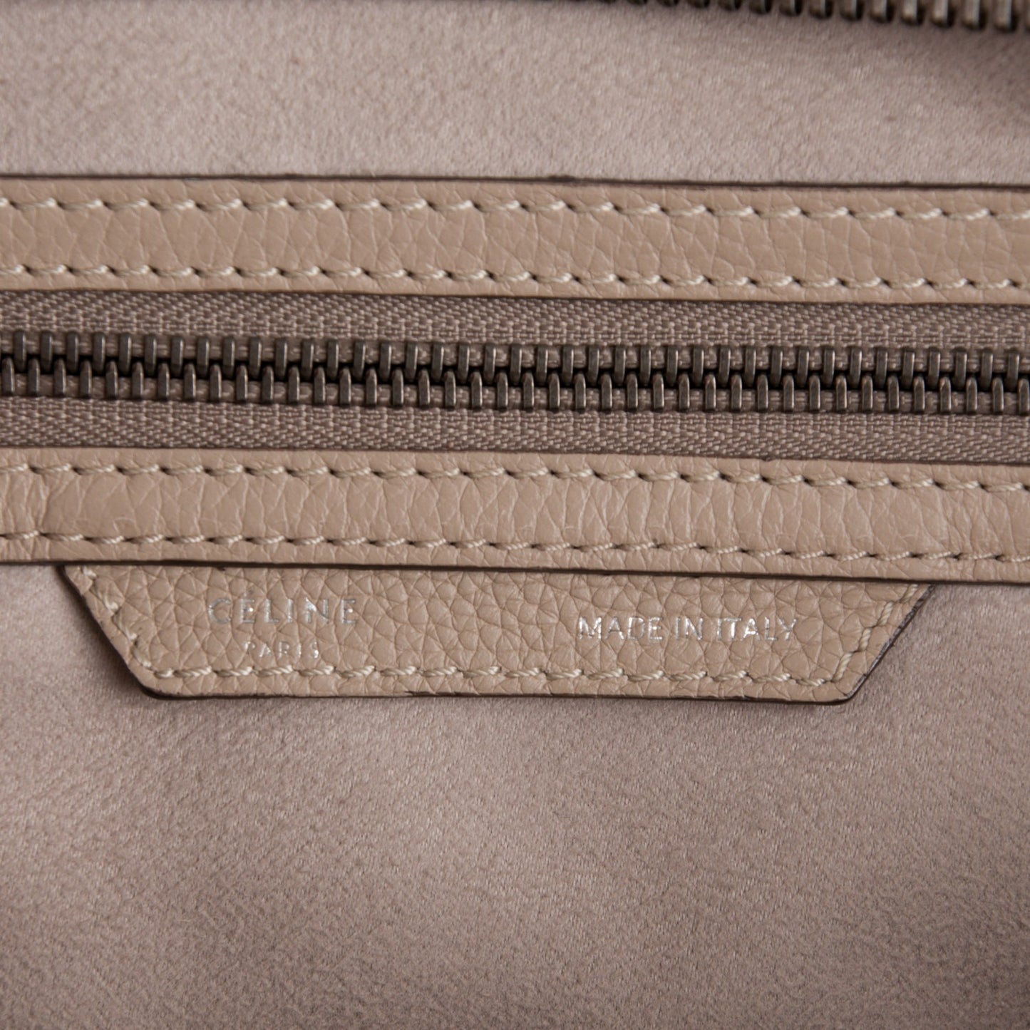 Drummed Calfskin Mini Luggage Dune