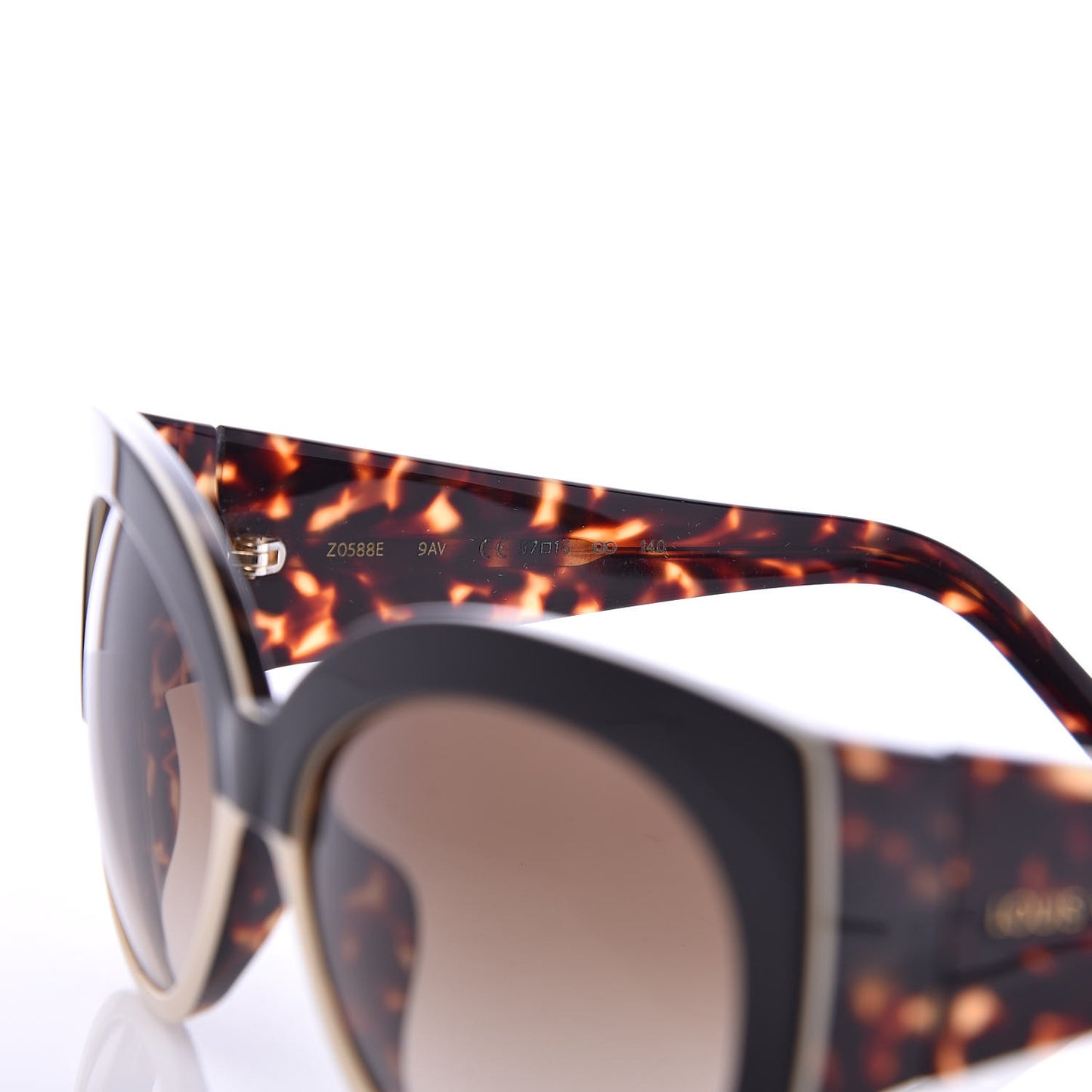 Acetate Cat Eye Sunglasses Z0588E Tortoise