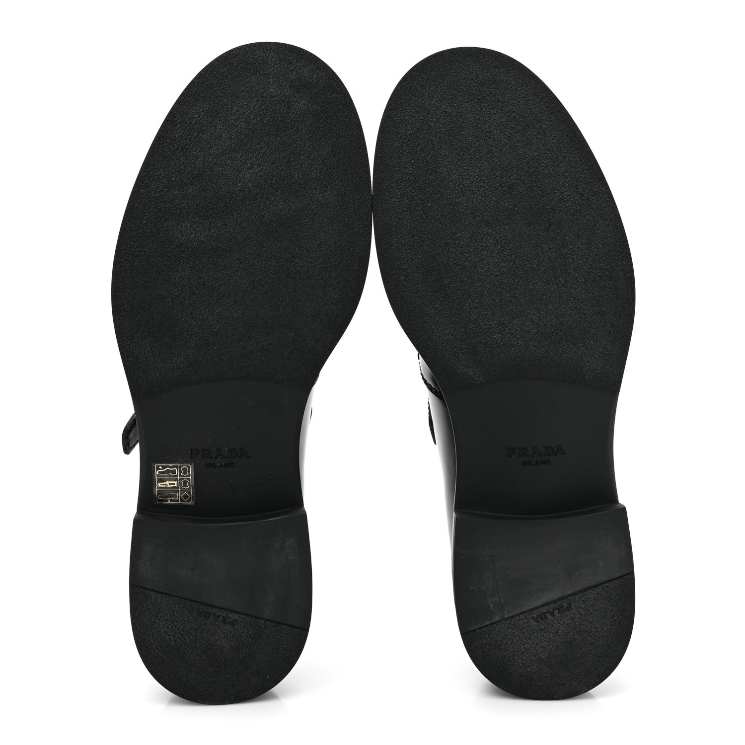 Prada Spazzolato Mary Jane T Strap 40mm Loafers 10.5 Black 5 of 10