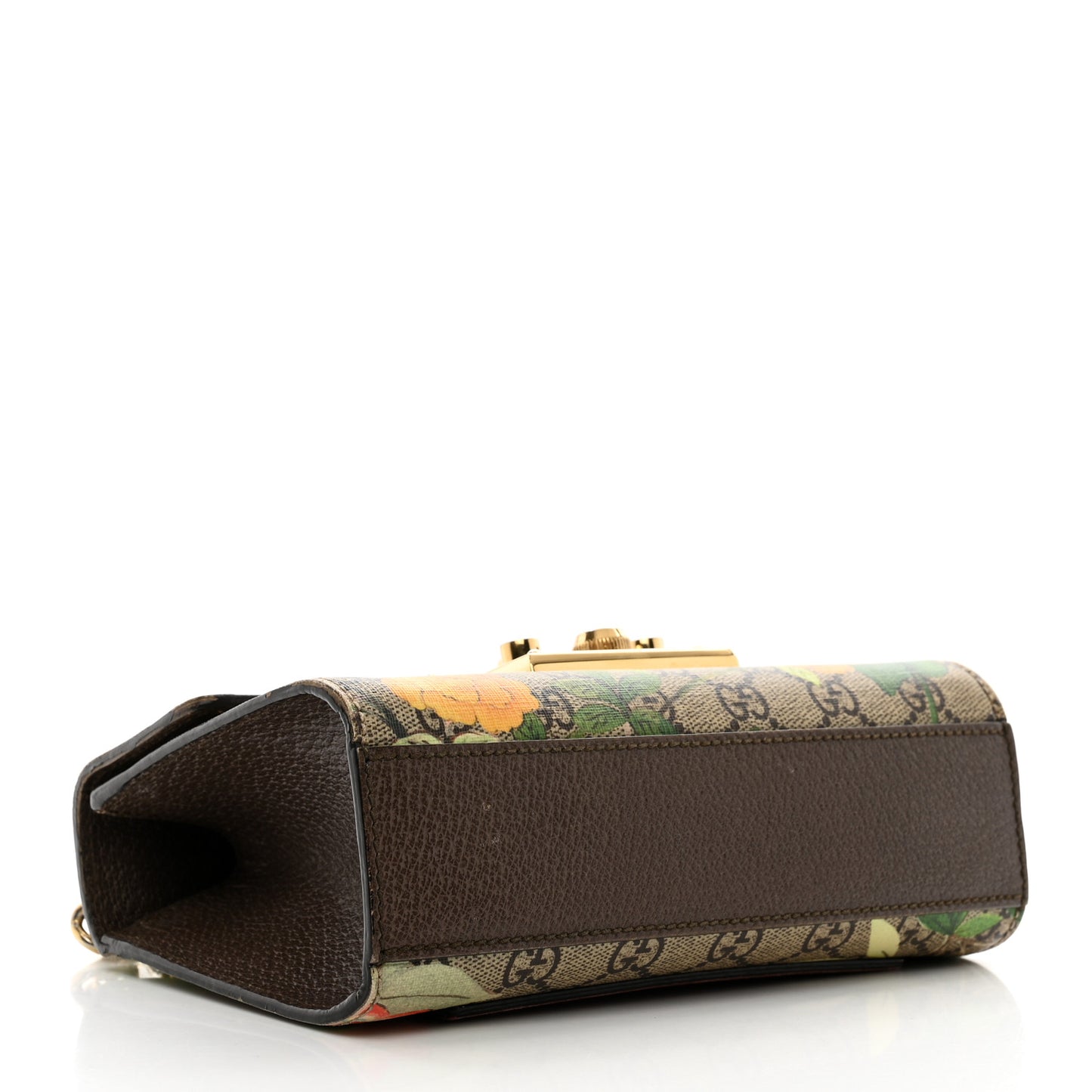 GG Supreme Monogram Tian Small Padlock Shoulder Bag Beige Multicolor New Acero