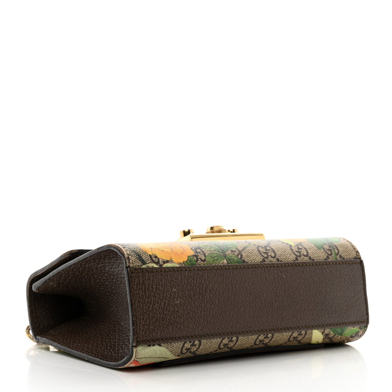 Gucci GG Supreme Monogram Tian Small Padlock Shoulder Bag Beige Multicolor New Acero 4 of 14