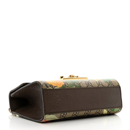 Gucci GG Supreme Monogram Tian Small Padlock Shoulder Bag Beige Multicolor New Acero 4 of 14