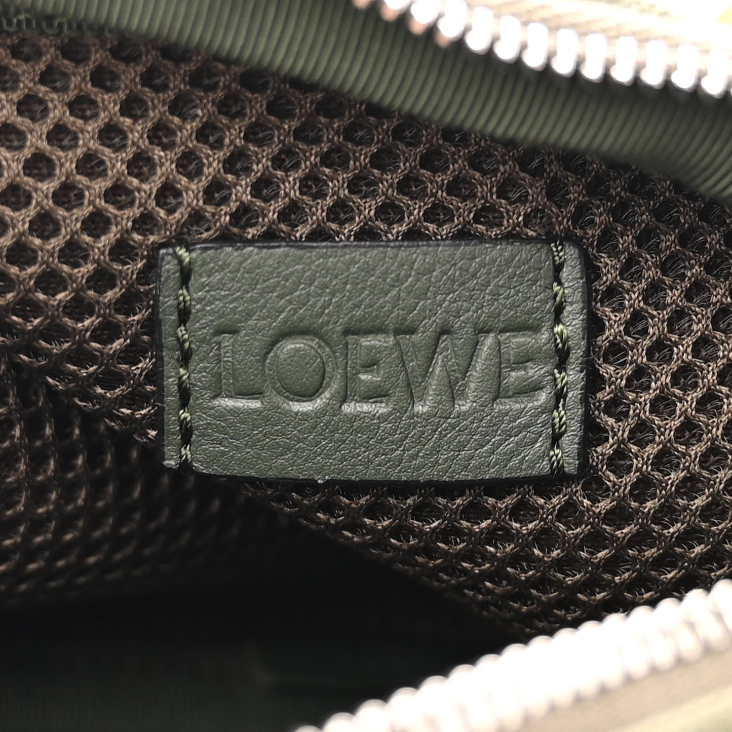 Jacquard Anagram Calfskin Anton Sling Avocado Green