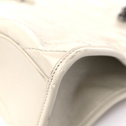 Saint Laurent Crinkled Calfskin Matelasse Monogram Medium Niki Shopper Tote Crema Soft 9 of 17