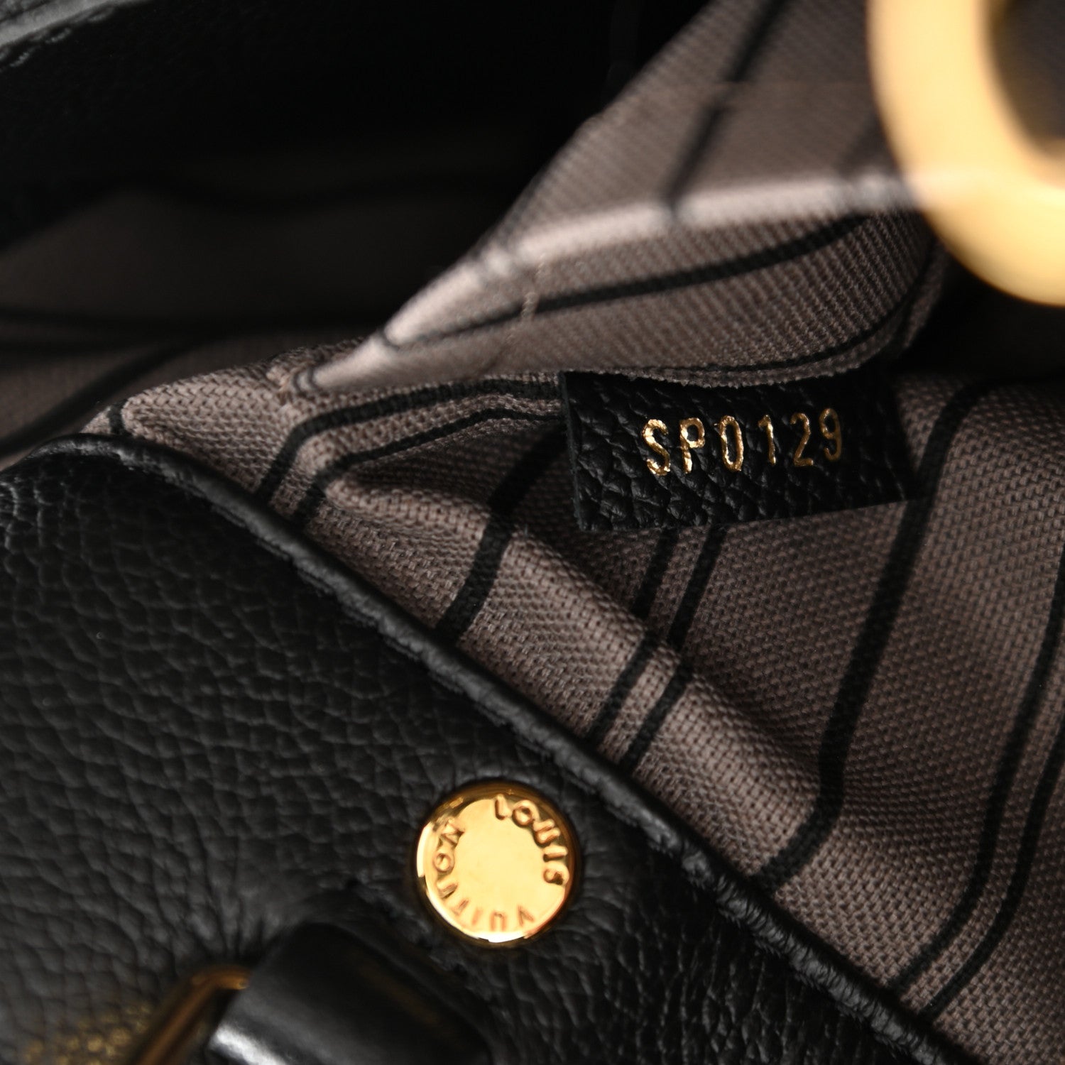 Louis Vuitton Empreinte Montaigne BB Black 7 of 9