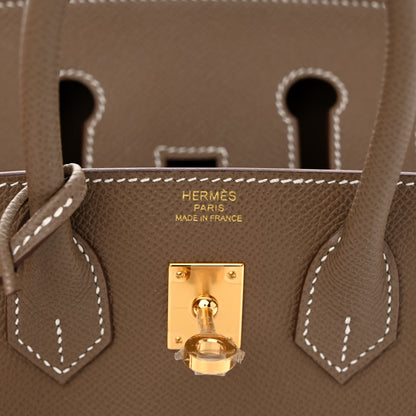 Hermes Epsom Birkin Sellier 25 Etoupe 6 of 11