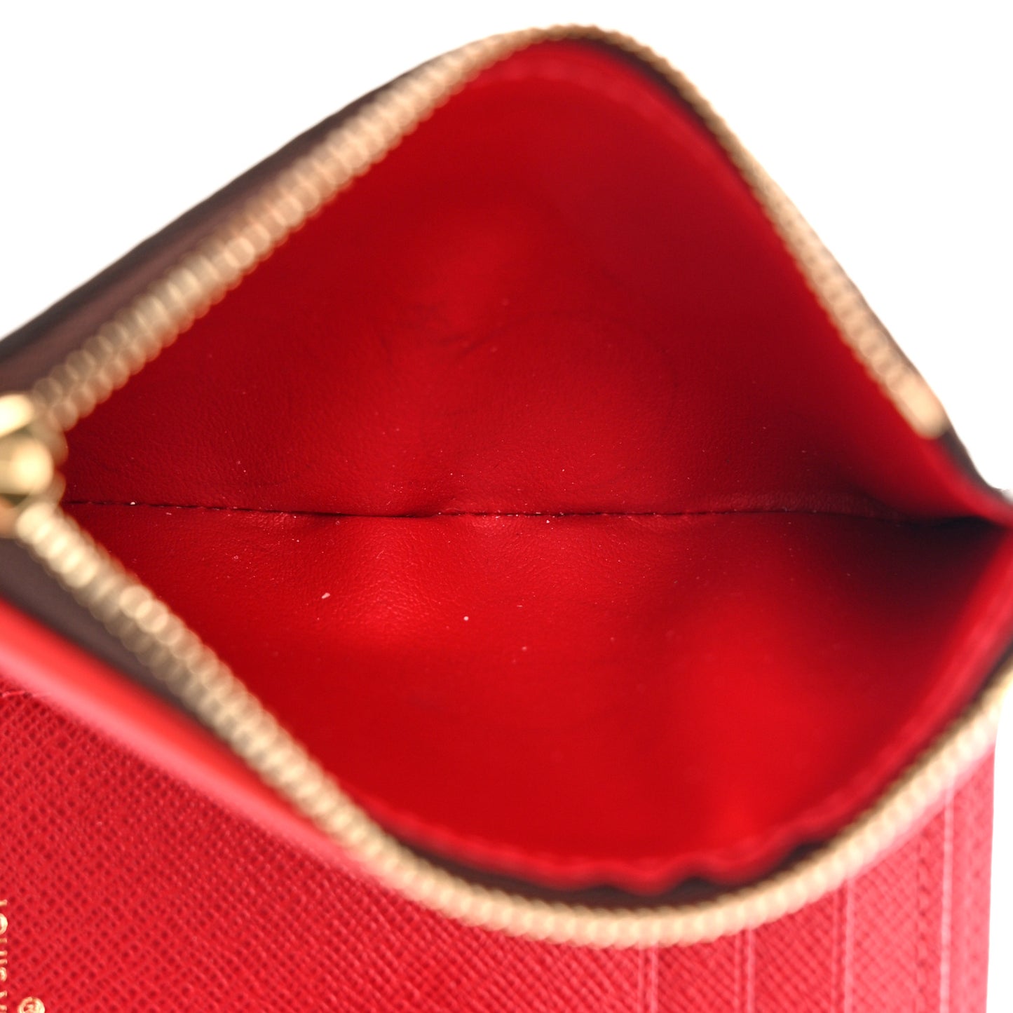 Damier Ebene Victorine Wallet Red