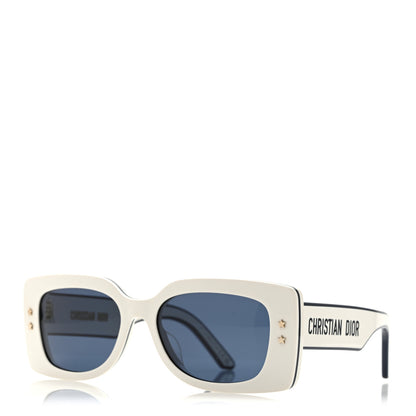Christian Dior Diorpacific S1U Square Sunglasses White Blue 1 of 8