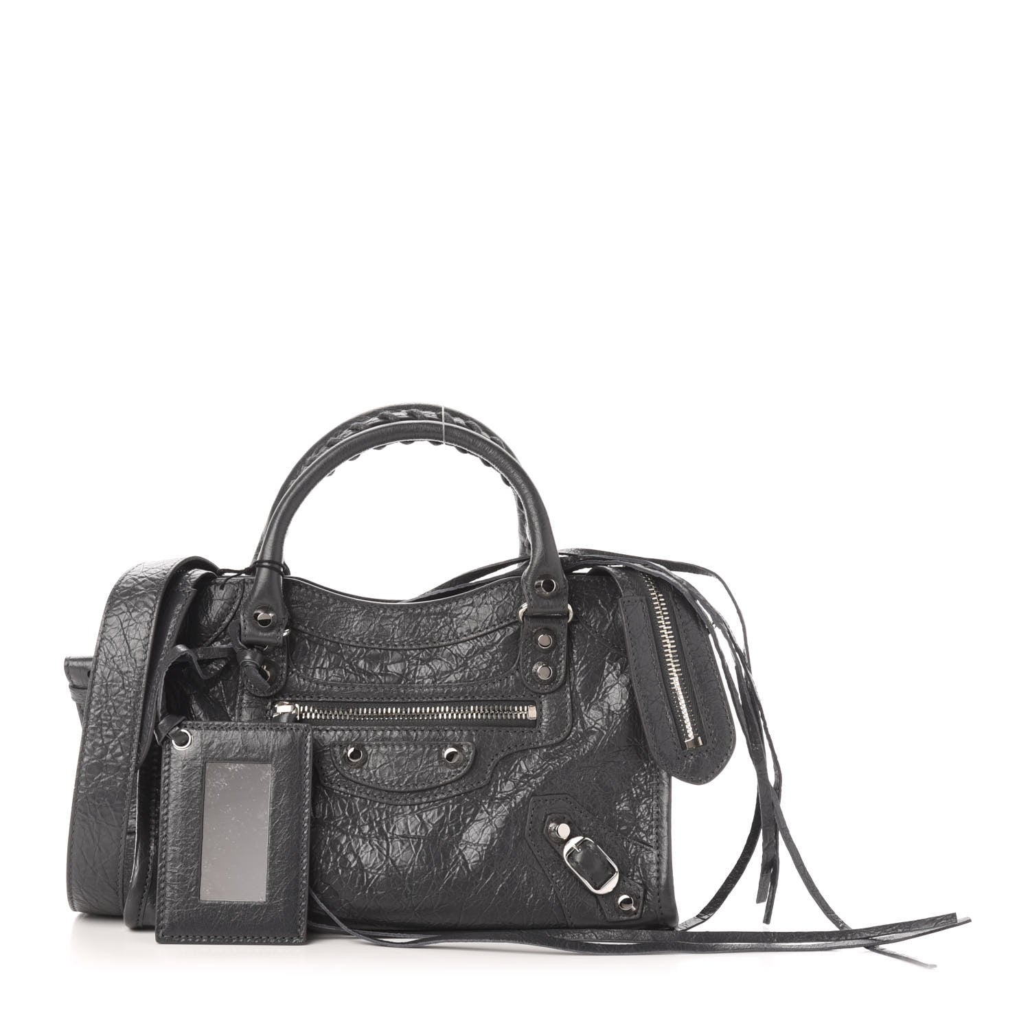 Balenciaga Agneau Classic Silver Hardware Mini City Gris Fossile 1 of 12