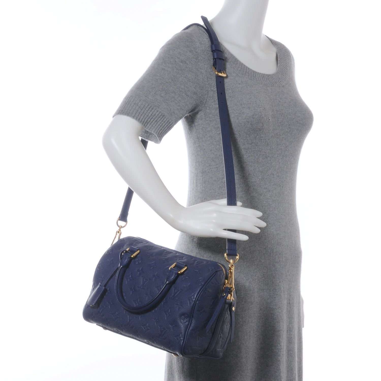 Louis Vuitton Empreinte Speedy Bandouliere 25 Celeste 2 of 7