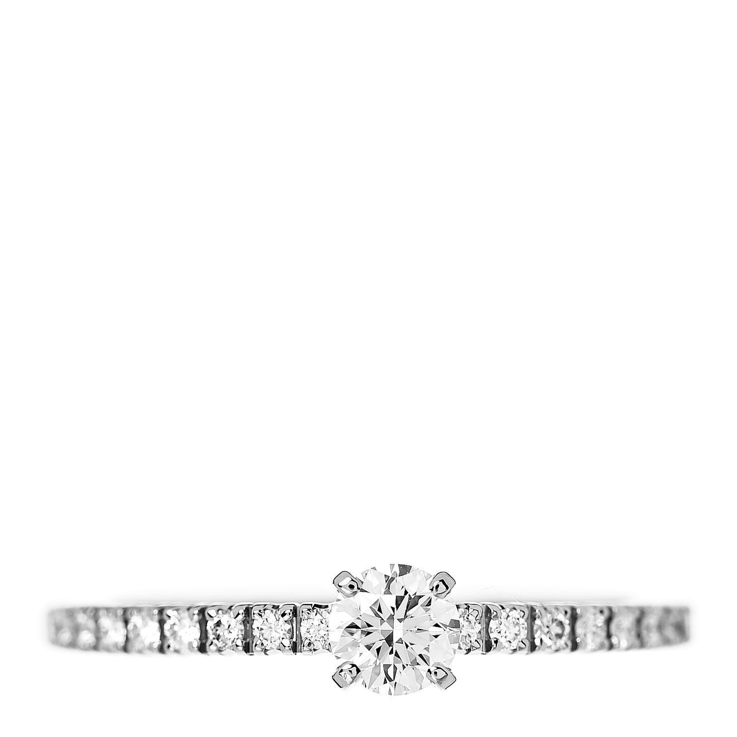 Platinum Diamond .19ct Etincelle De Cartier Solitaire Engagement Ring 50 5.25