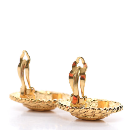 Chanel CC Clip On Earrings Gold 4 of 4