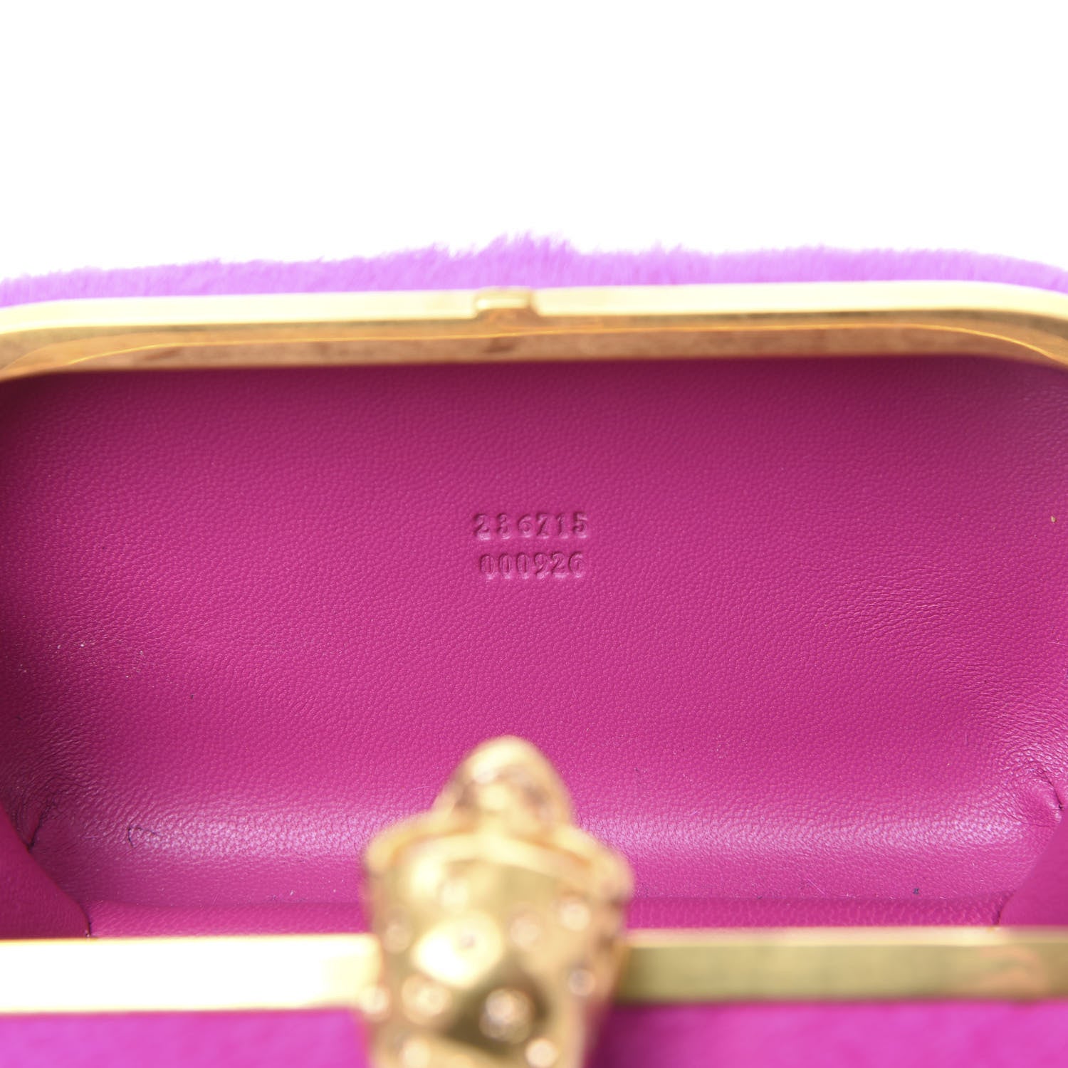 Alexander McQueen Calf Hair Skull Box Clutch Bright Pink 6 of 9