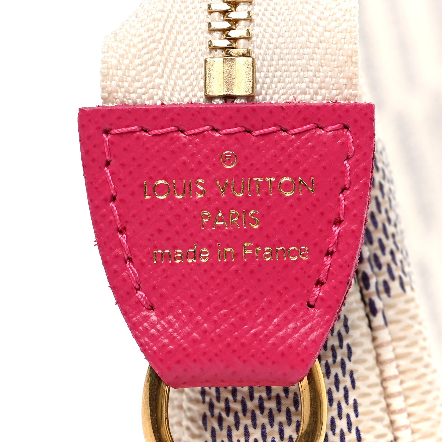 Damier Azur 2021 Christmas Animation Hollywood Mini Pochette Accessories Fuchsia
