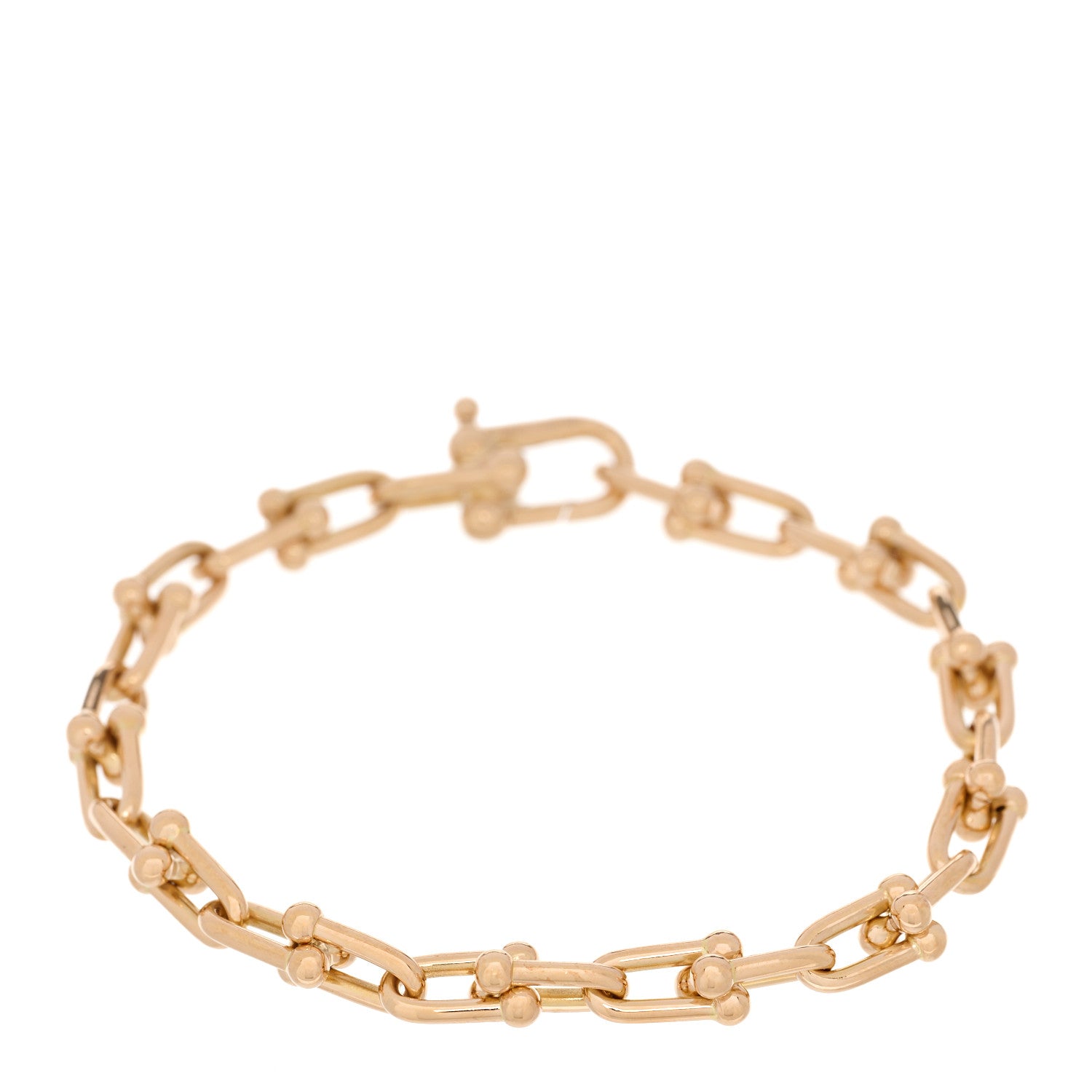 Tiffany 18K Rose Gold Small HardWear Link Bracelet 1 of 4