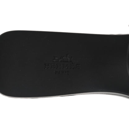 Hermes Rubber Aloha Sandals 37 Black 7 of 7