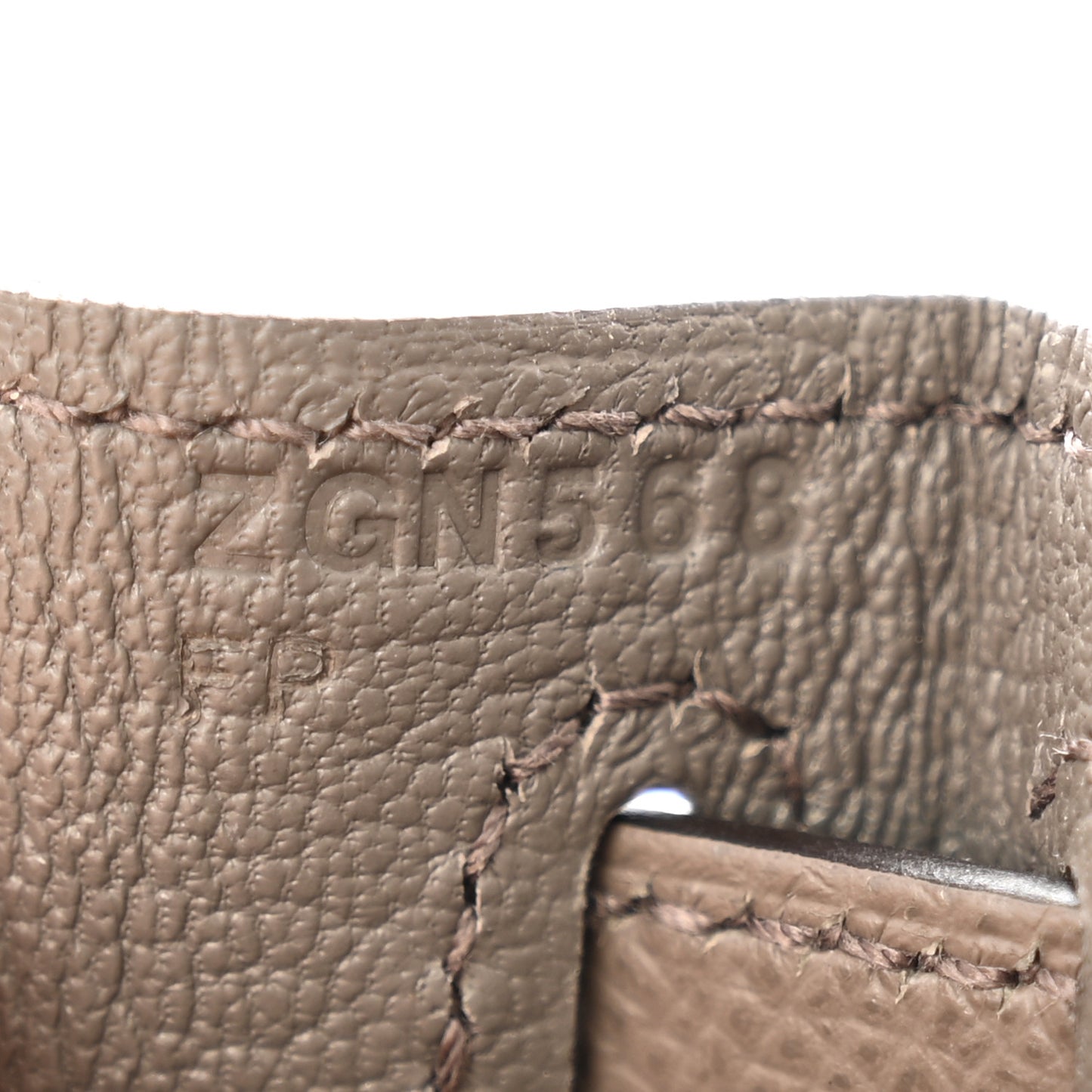 Epsom Kelly Sellier 28 Gris Etain