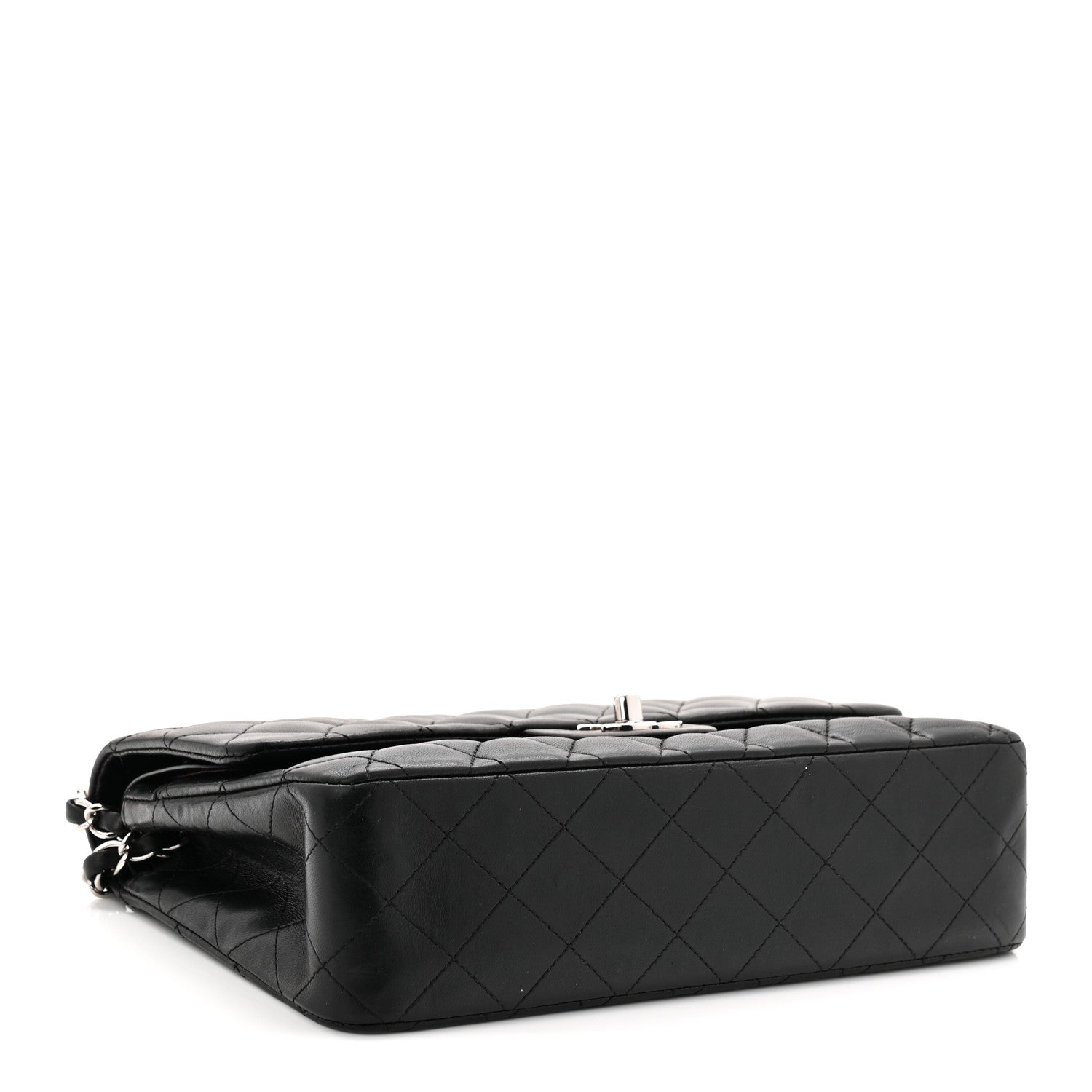 Chanel Lambskin Quilted Medium Double Flap Black 5 of 11