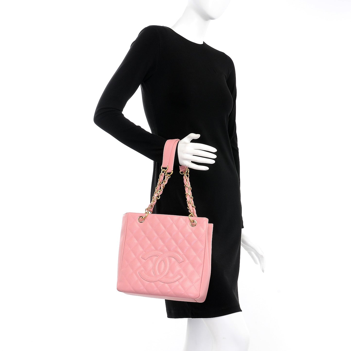 Caviar Petit Shopping Tote PST Pink