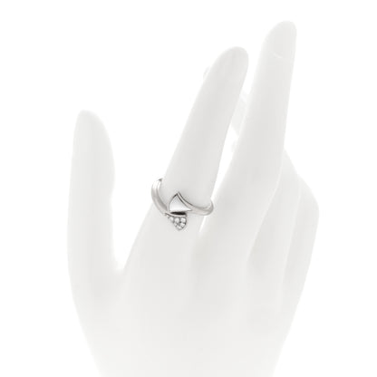 Bulgari 18K White Gold Mother of Pearl Diamond Divas' Dream Ring 54 7 2 of 5