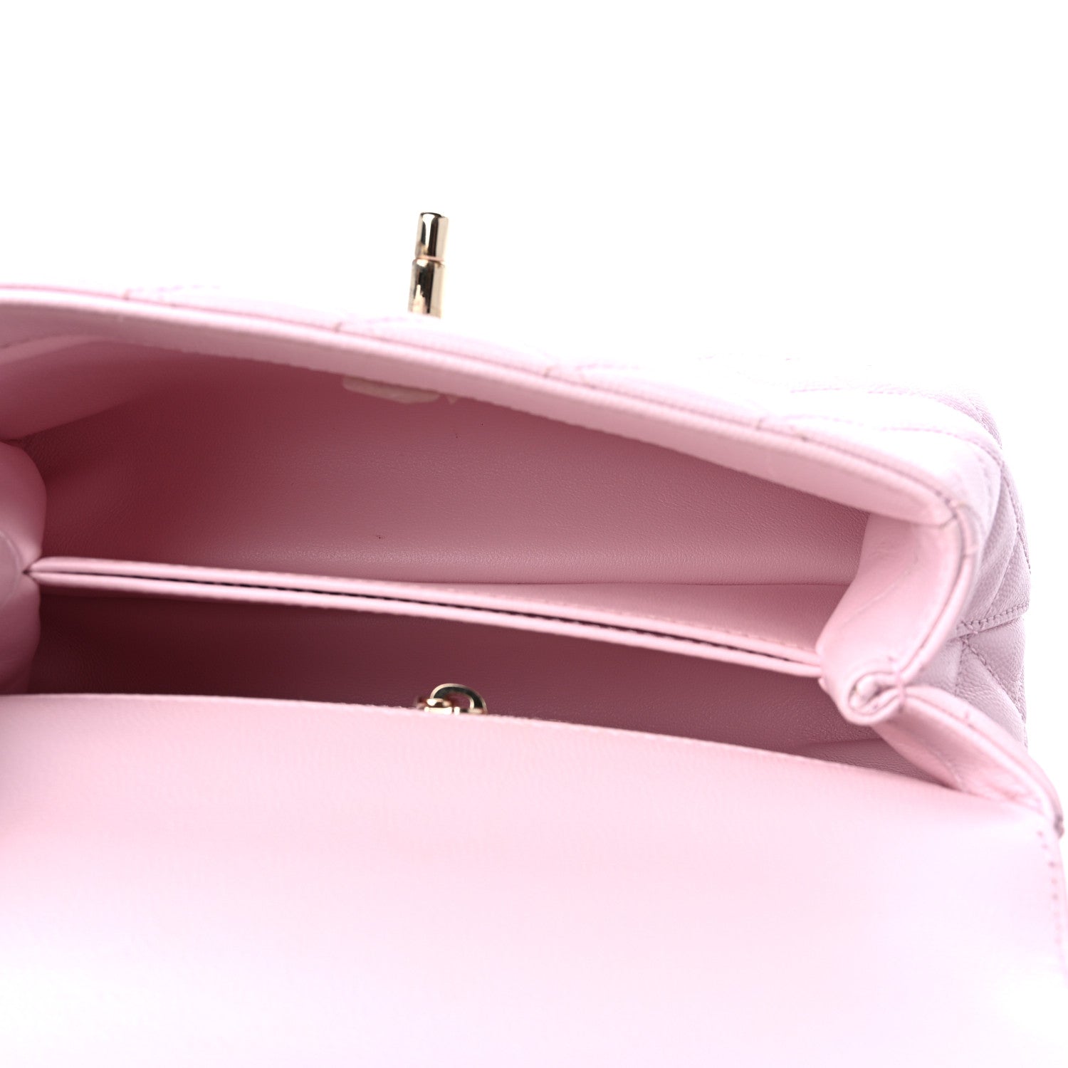 Chanel Caviar Quilted Mini Coco Handle Flap Light Pink 5 of 10