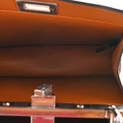 Fendi Shiny Nappa Flower Petite Peekaboo I SEE U Satchel Caramello 6 of 10