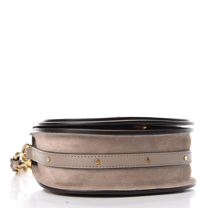 Chloe Calfskin Suede Small Nile Bracelet Bag Motty Grey 4 of 10