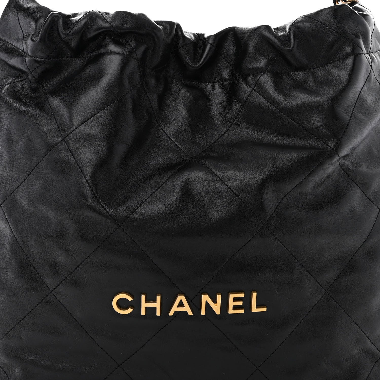 Chanel Shiny Calfskin Quilted Chanel 22 Black 9 of 11
