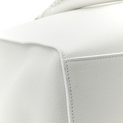 Balenciaga Grained Calfskin Neo Classic Silver Hardware Large Top Handle Bag White 12 of 15