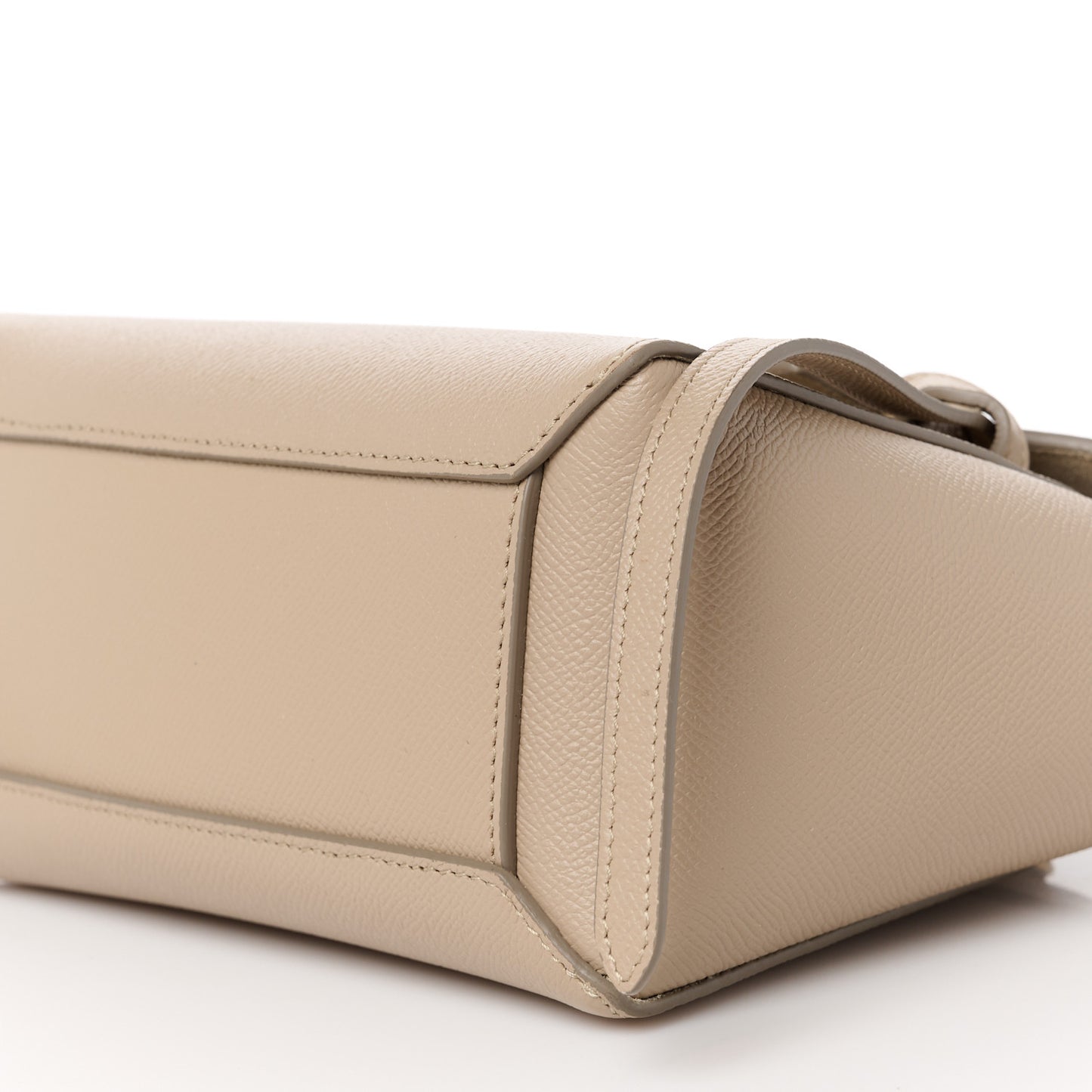 Grained Calfskin Nano Belt Bag Light Taupe