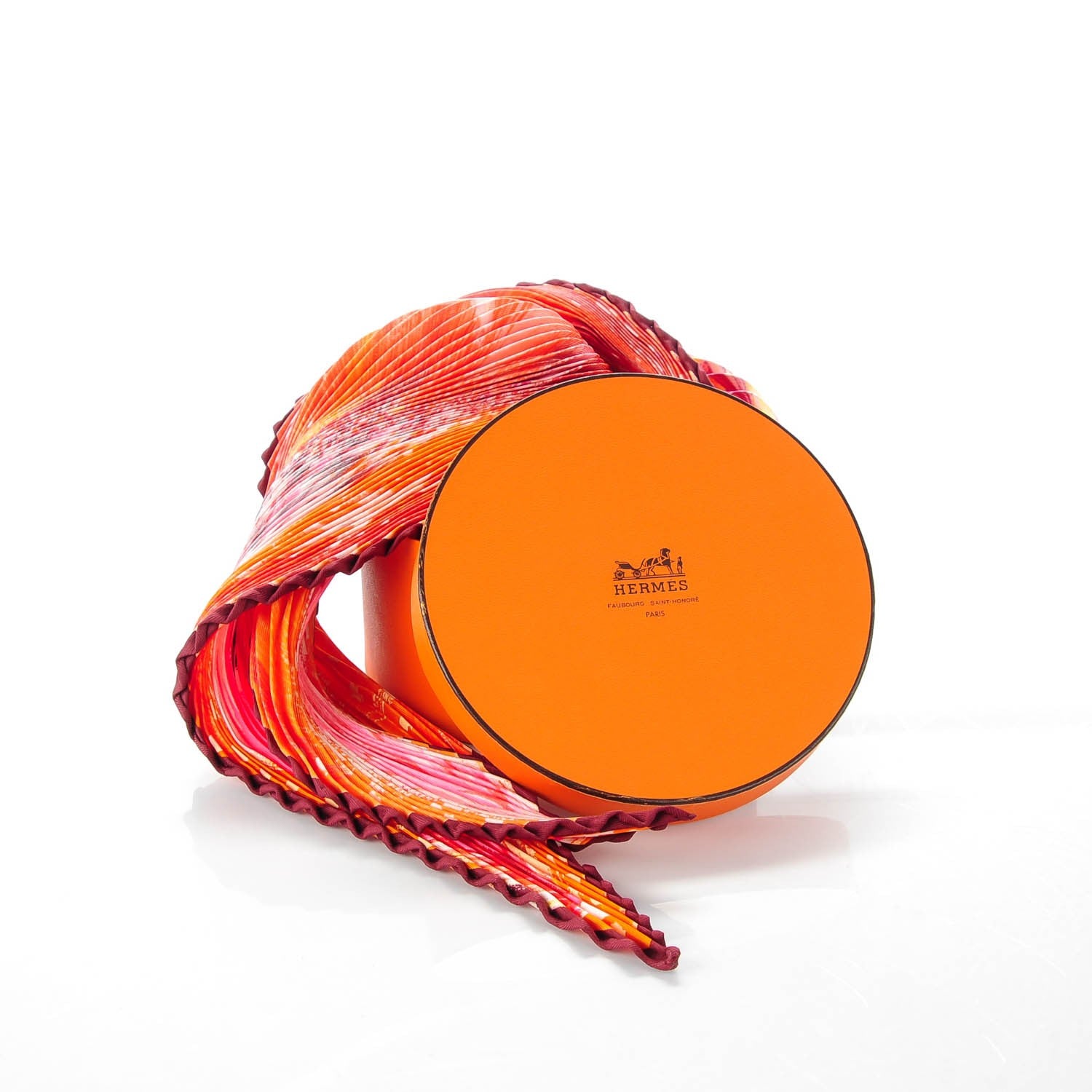 Hermes Silk Feux Du Ciel Plisse Scarf 90 7 of 7