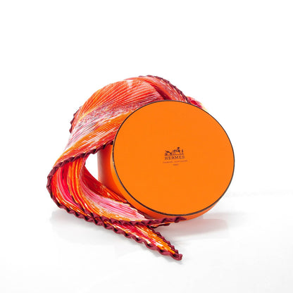 Hermes Silk Feux Du Ciel Plisse Scarf 90 7 of 7