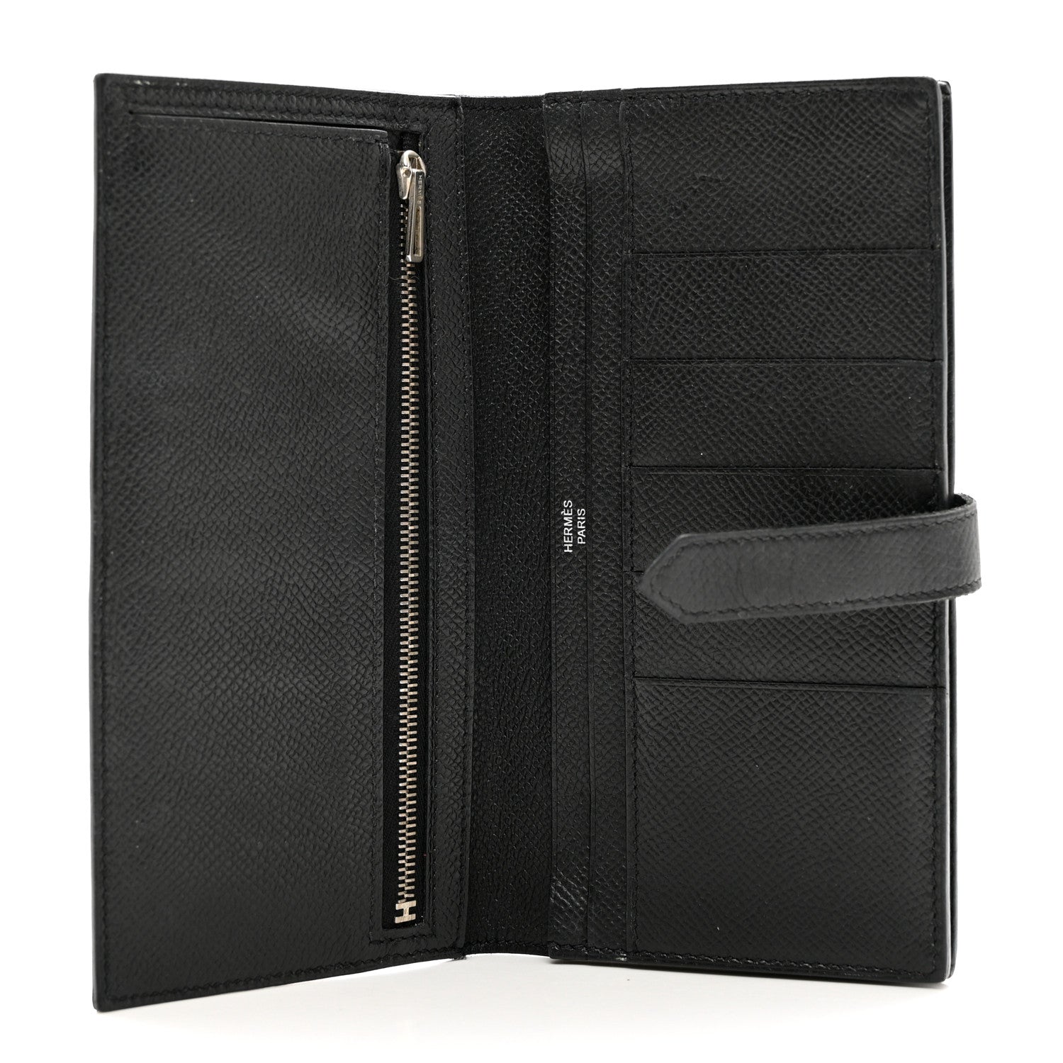 Hermes Epsom Bearn Gusset Wallet Black 5 of 8