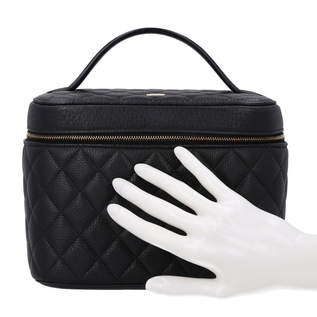 Chanel Caviar Quilted Large Vanity Pouch Black 2 of 10