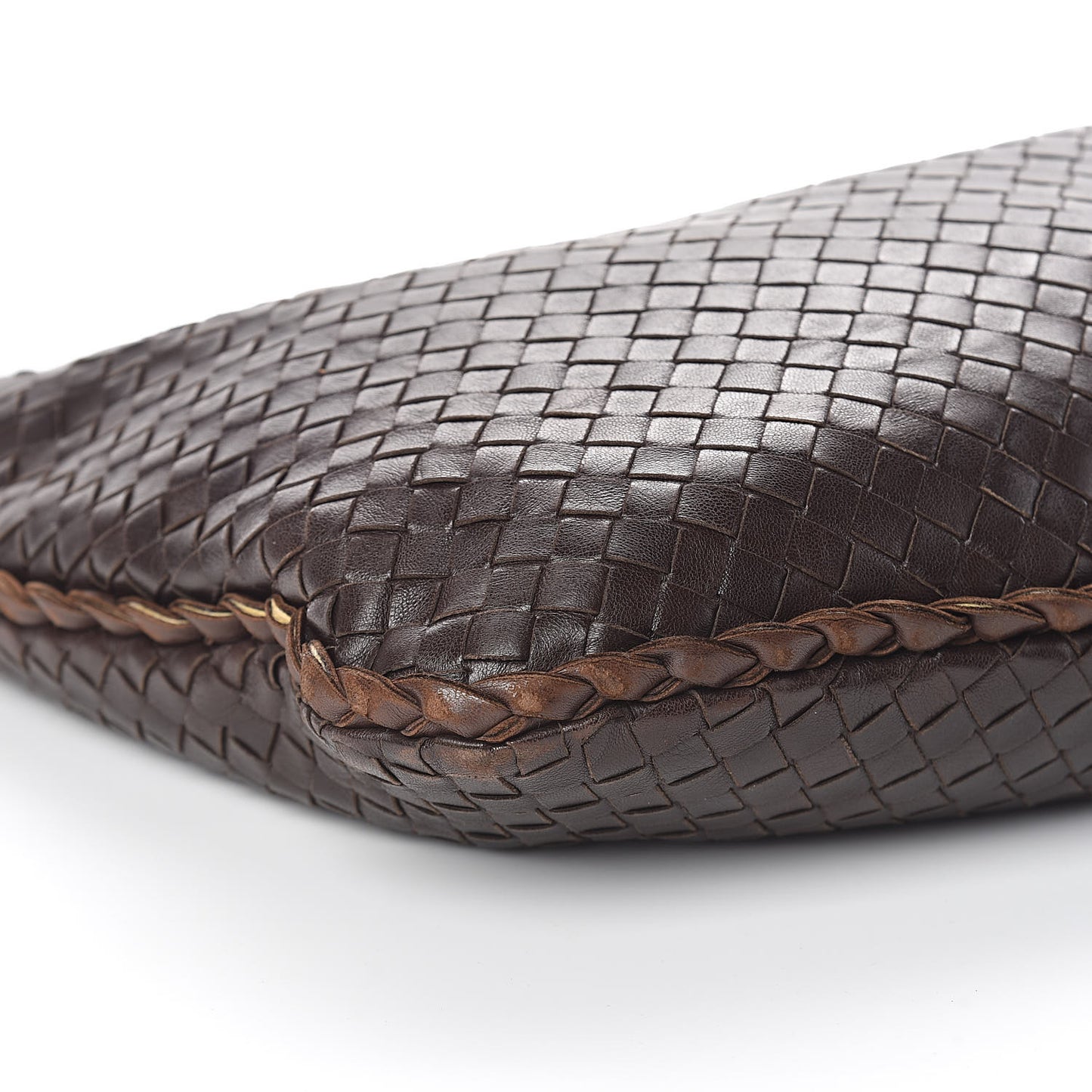 Nappa Intrecciato Medium Veneta Hobo Ebano