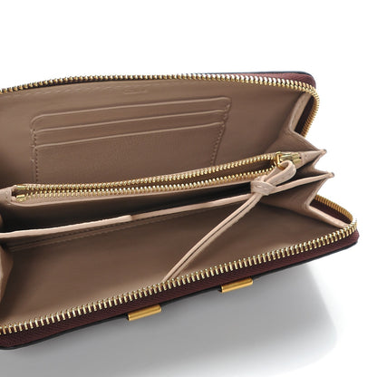 Chloe Grained Calfskin Marcie Long Zip Around Wallet Dark Velvet 5 of 9