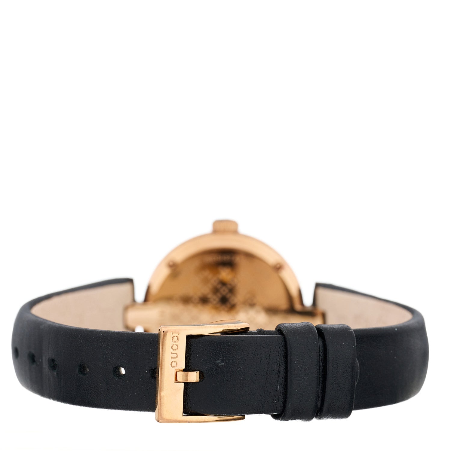 Gucci Stainless Steel Calfskin 27mm Diamantissima Quartz Watch Black 3 of 5