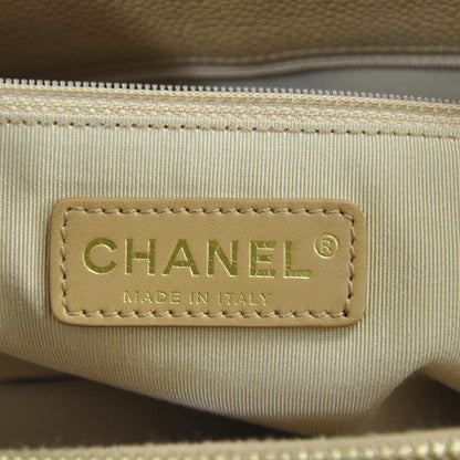Chanel Caviar Quilted Grand Shopping Tote GST Beige 9 of 10