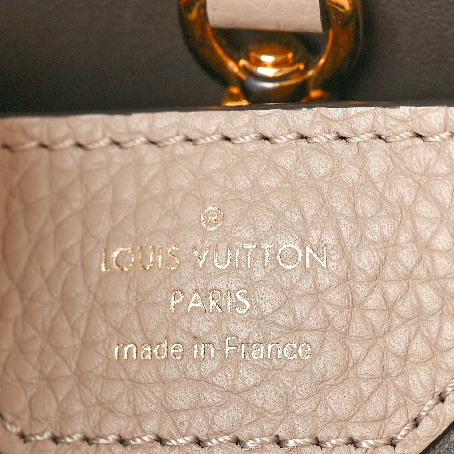 Louis Vuitton Taurillon Capucines PM Galet 6 of 11