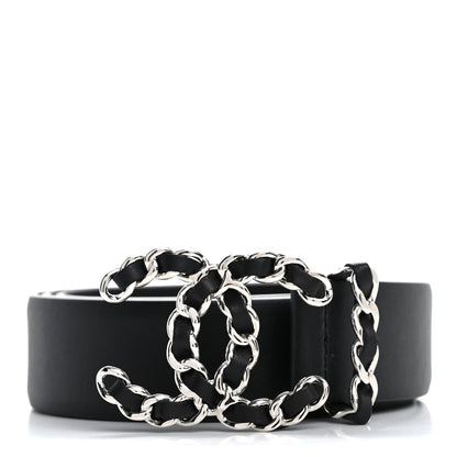 Chanel Lambskin CC Chain Belt 85 34 Black 1 of 7