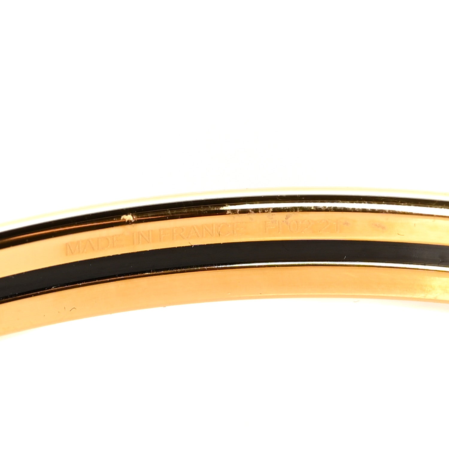 Hermes Enamel Printed Extra Narrow Voltes Et Pirouettes Losanges Bracelet 70 Indigo Multicolor 4 of 5