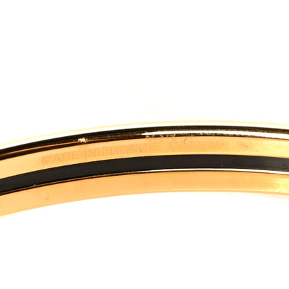 Hermes Enamel Printed Extra Narrow Voltes Et Pirouettes Losanges Bracelet 70 Indigo Multicolor 4 of 5
